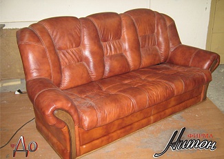 Замена кожзама на кожу комплект "Пинскдрев"