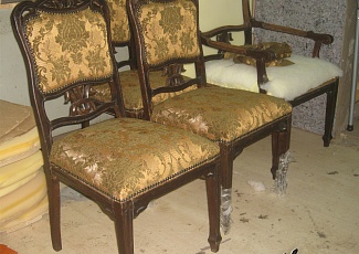 Реставрация комплекта антикварной мебели