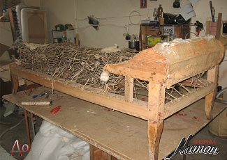 Реставрация антикварной тахты