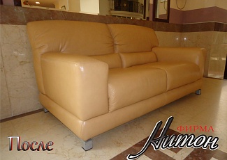 Замена обивки (перетяжка) мебели для холла отеля "Минск"