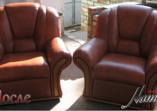 Замена кожзама на кожу комплект "Пинскдрев"