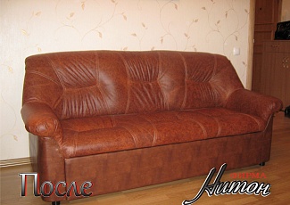 Замена ткани на кожу "Пинскдрев"