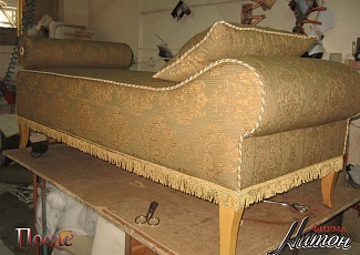 Реставрация антикварной тахты