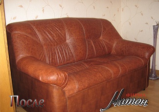 Замена ткани на кожу "Пинскдрев"